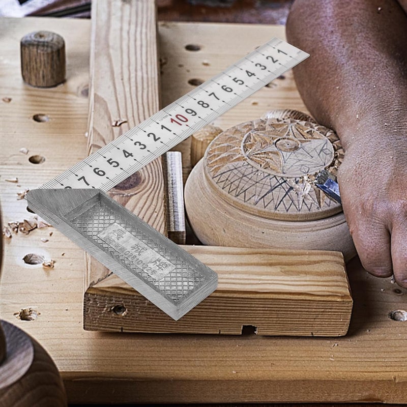 مسطرة قياس فولاذية مقاومة للصدأ بزاوية قائمة 90 درجة لأعمال النجارة - Image 5