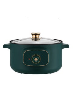 Household Multifunctional Intelligent Electric Skillet Electric Cooker Electric Frying Pan Retro Green