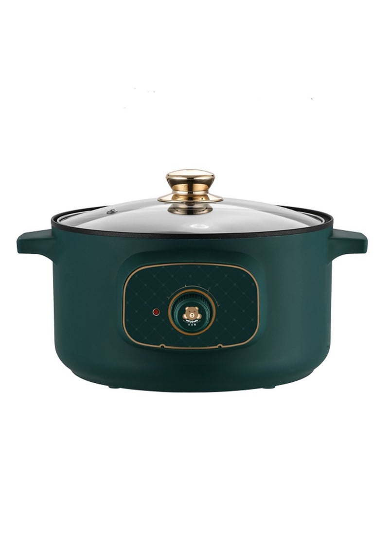 Shuer - Household Multifunctional Intelligent Electric Skillet Electric Cooker Electric Frying Pan Retro Green - Image 1