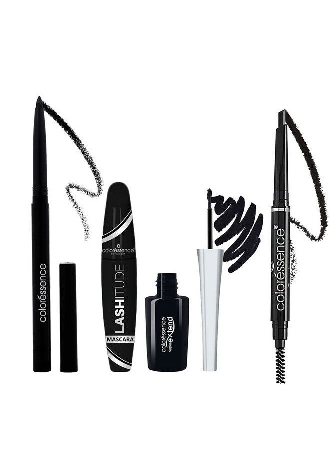 Eye Makeup Combo Eyebrow Styler 2 In 1 With Spoolie Ultra Lash Mascara Supreme Eyeliner N Kajal Pencil Long Lasting Waterproof Intense Black Formula All In One Set Pack Of 4 - pzsku/Z696F575BC8AEBD2F31B0Z/45/_/1682324735/60cc3726-436f-47b6-bdbf-d876eef6d88a