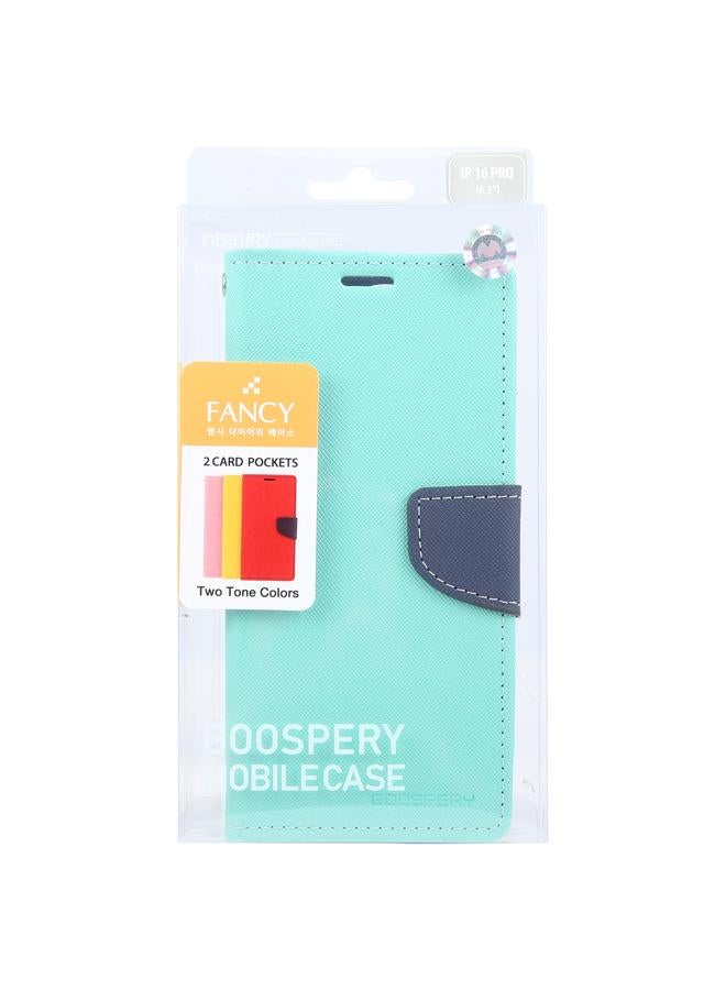 جوسبيري جراب هاتف iPhone 16 Pro من الجلد بتصميم FANCY DIARY بتصميم متقاطع - Image 4