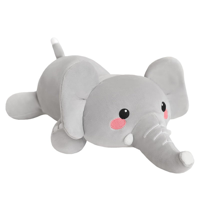 SQEQE Weighted Elephant Plush Weighted Elephant Stuffed Animal Cute Plushies Soft Pillow Toy Gift for Kids Adults 98 Inch 08 Lbs - Image 2