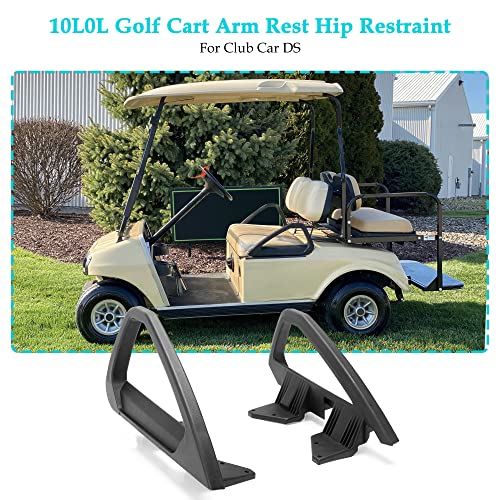 10L0L Arm Rest Hip Restraint for Club Car DS 2000-up Golf Cart, Driver and Passenger Side, OEM# 103246701 103246801, 1 Pair - Image 4