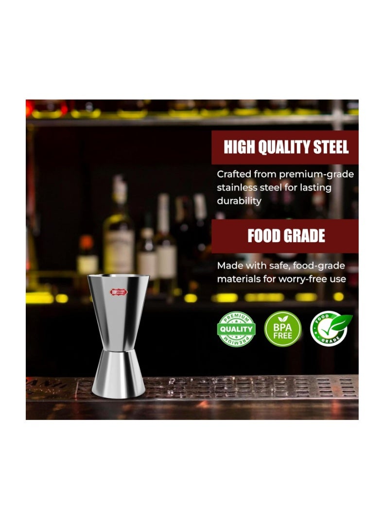 KITCHEN EXPERT, THE KITCHEN'S BEST - Tall Peg Measure | Stainless Steel | Cocktail Jigger | Double Sided | Drink Measurement | Bar Tool | 30/60 ml |1 PC - Image 4