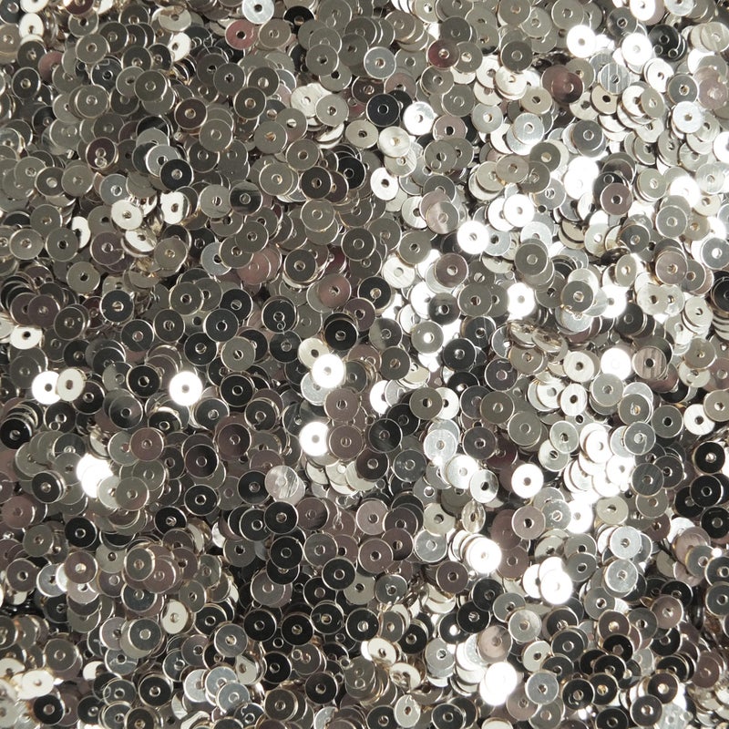 BeadExplosion 4mm Silver Sequins Made in USA 