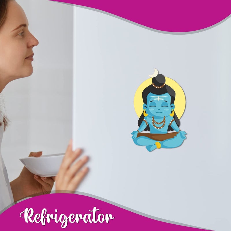 Click n ship Shiv Kitchen Fridge Magnet - Multicolor - Image 4