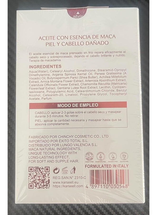 كارسيل Karseell Maca Power Essence Hair Oil for Body and Damaged Hair 50 ml - Image 4