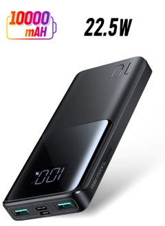 Protect 10000 mAh Power Bank With 22.5W Fast Charging and LED Digital Display 1*USB C & 2*USB A Ports Charge up to 3 devices Simultaneously  - Image 1