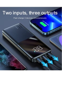 Protect 10000 mAh Power Bank With 22.5W Fast Charging and LED Digital Display 1*USB C & 2*USB A Ports Charge up to 3 devices Simultaneously  - Image 3