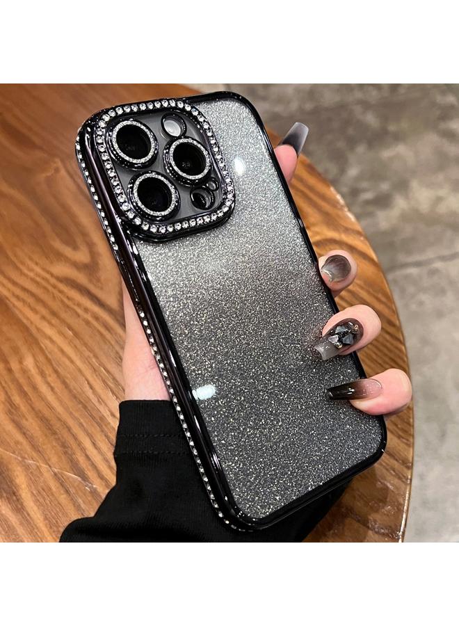 S-TOP Case For iPhone 16 Pro Max Diamond Gradient Glitter TPU Phone Case - Image 1