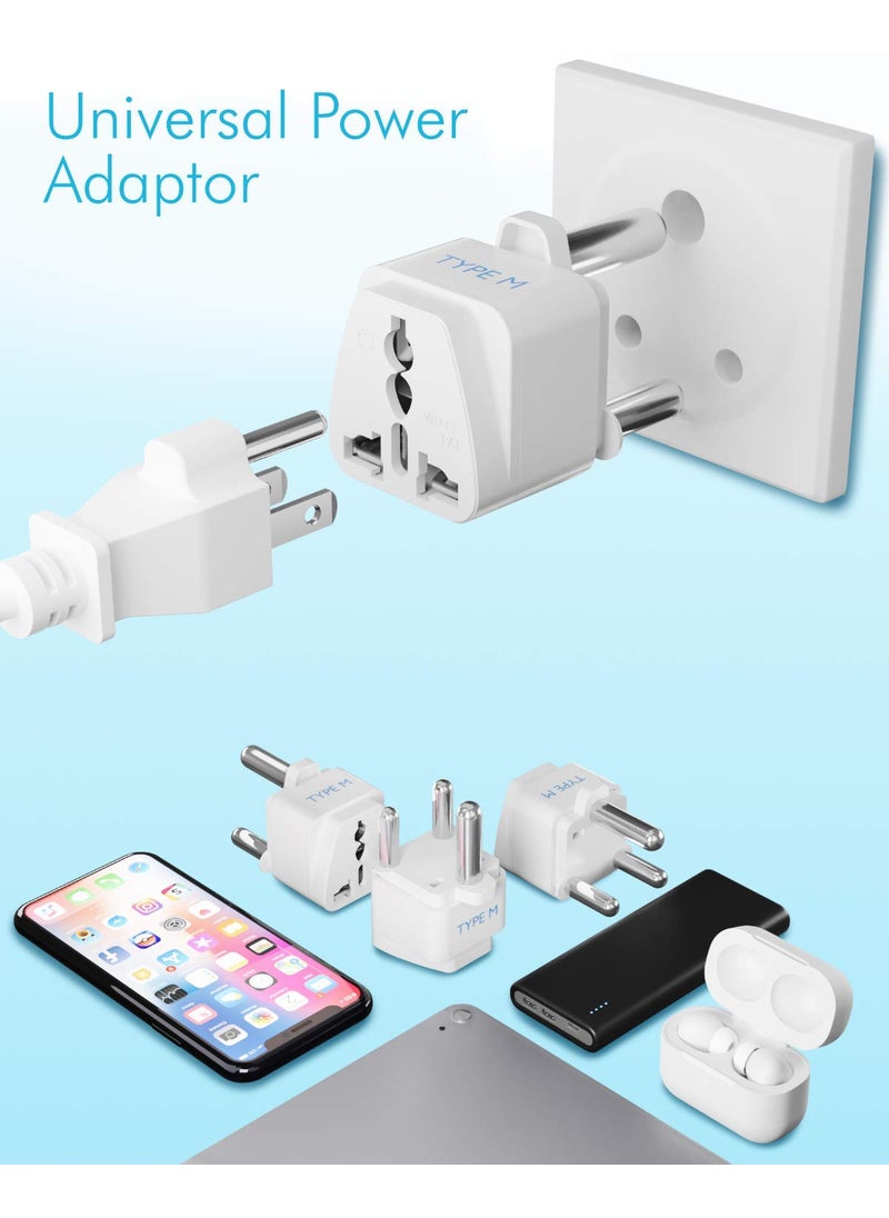 Ceptics Ceptics India to South Africa Botswana Namibia More Type M Travel Adapter Plug CE Certified RoHS Compliant GP10L  - Image 5