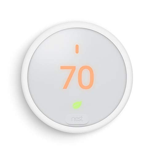 Nest Thermostat E Programmable Smart Thermostat for Home, App Controlled via Wifi, Programmable, Compatible with Alexa and Google Assistant, Frosted White Color (T4002ES) - Image 1