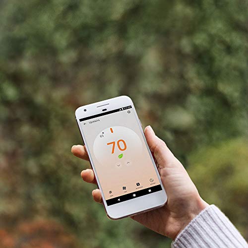 Nest Thermostat E Programmable Smart Thermostat for Home, App Controlled via Wifi, Programmable, Compatible with Alexa and Google Assistant, Frosted White Color (T4002ES) - Image 2