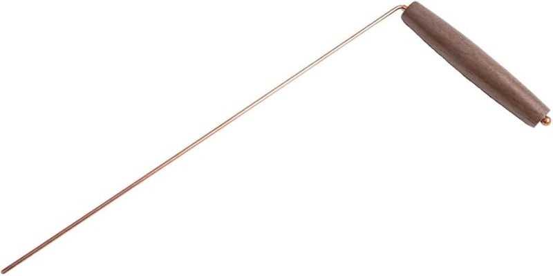 Copper Dowsing Rods 2PCS Wooden Handle For Water Gold Minerals Detection - Image 5