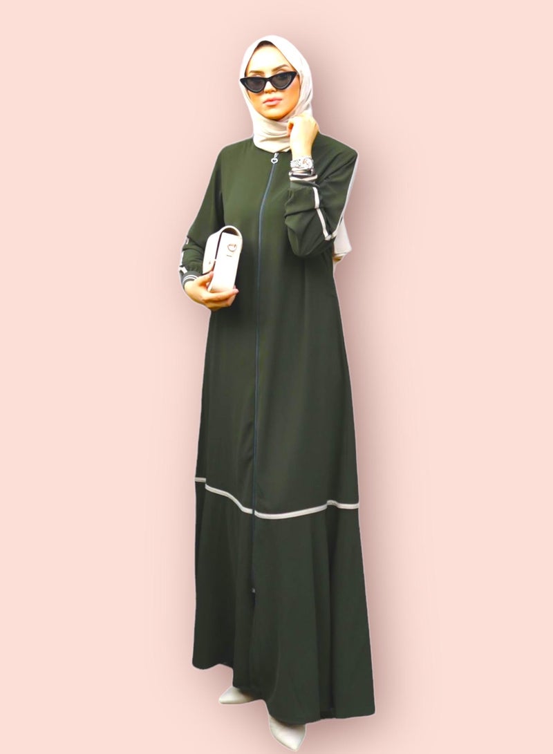 OLUDENIZ Turkish Abaya Dress for Women – Elegant and Modern Style  - Image 2