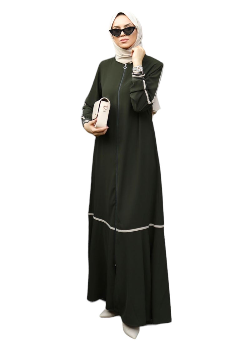 OLUDENIZ Turkish Abaya Dress for Women – Elegant and Modern Style  - Image 1