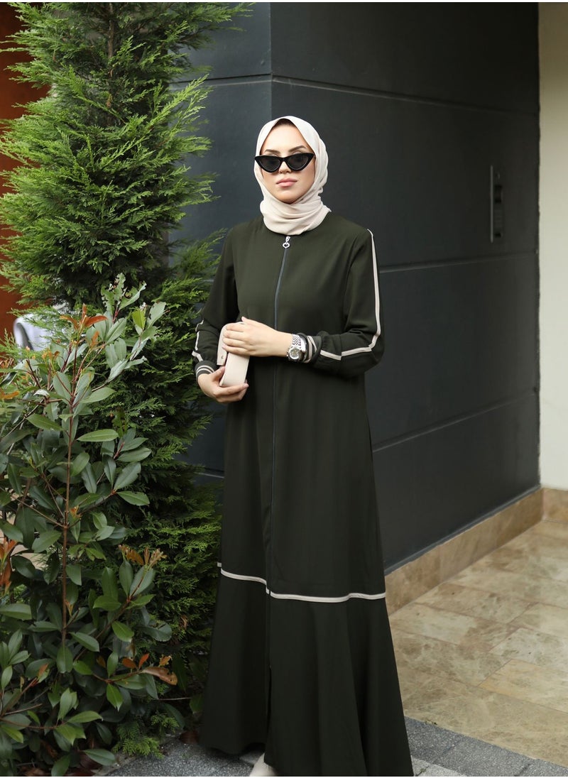 OLUDENIZ - Womens Abaya Luxurious Turkish-Made Abaya Dress for Girls - A Perfect Blend of Elegance and Modern Sophistication - Image 1