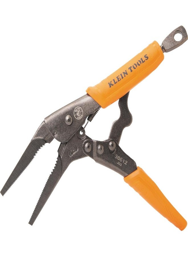 Klein Tools 38661 Locking Pliers Set, Long Nose 6-Inch and 9-Inch with Quick Release Handles, High Torque, Ideal for Tight Spaces, 2-Piece - Image 4