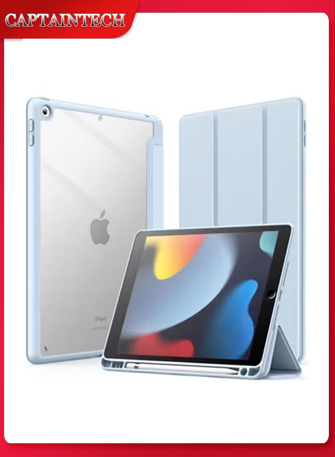 Captaintech iPad 10.2-inch Case (9th/8th/7th Gen) – Clear Shockproof Cover with Pencil Holder u0026 Auto Wake/Sleep (2021-2019 Models) - Image 1
