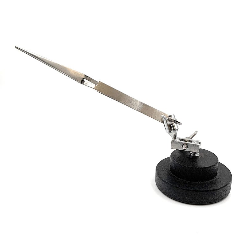 Fozti Helping Third Hand Round Base CrossLocking Tweezer HandsFree Holder Platform for Soldering Welding Jewellery Making Repair Watchmaking Model Making Hobby Crafts DIY - Image 2