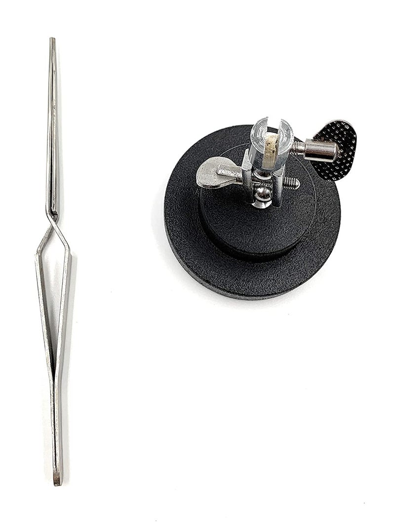 Fozti Helping Third Hand Round Base CrossLocking Tweezer HandsFree Holder Platform for Soldering Welding Jewellery Making Repair Watchmaking Model Making Hobby Crafts DIY - Image 5