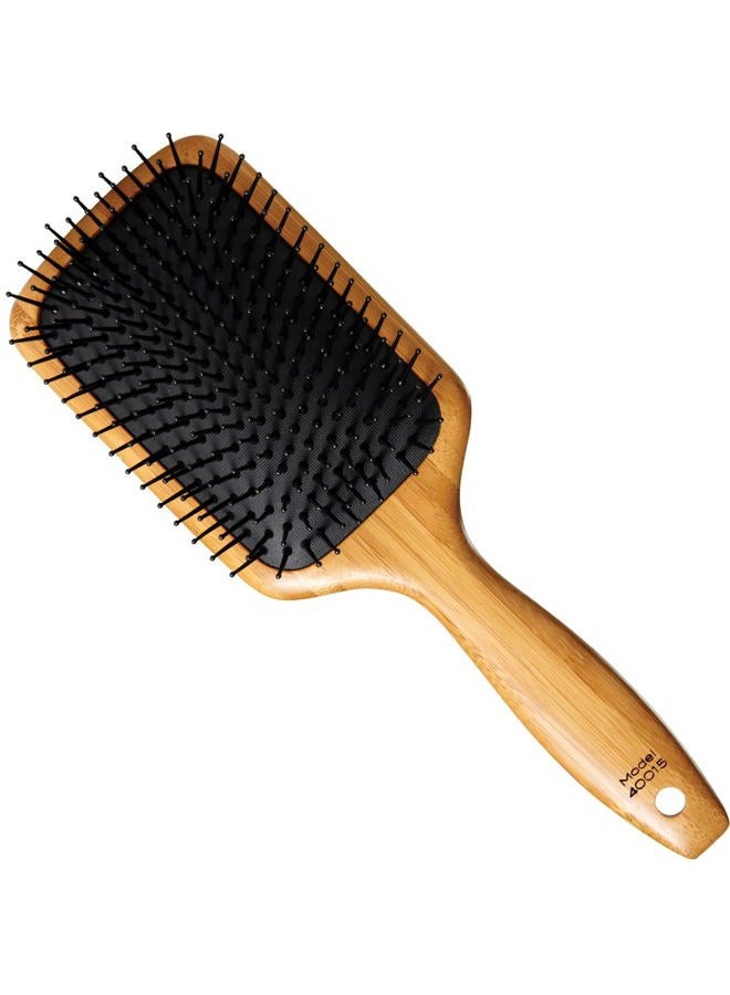Sam Villa Signature Series Bamboo Brush Wooden Paddle Brush For Hair Styling - Image 1