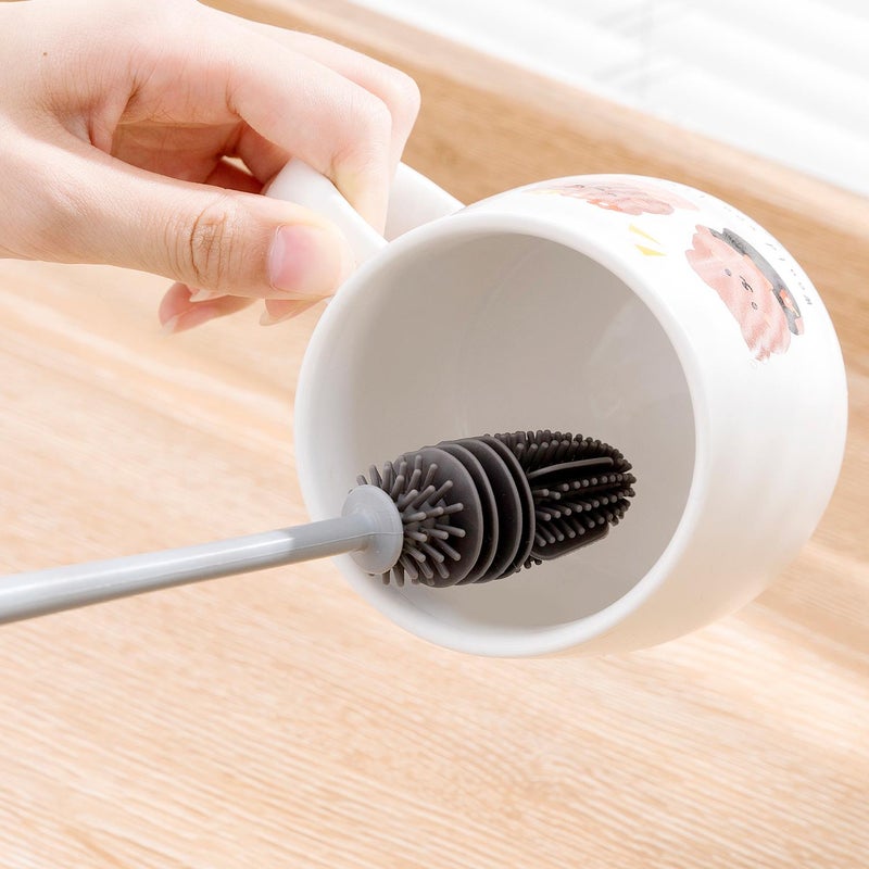 Silicone Long Handle Bottle Brush for Cup Cleaning - Image 4