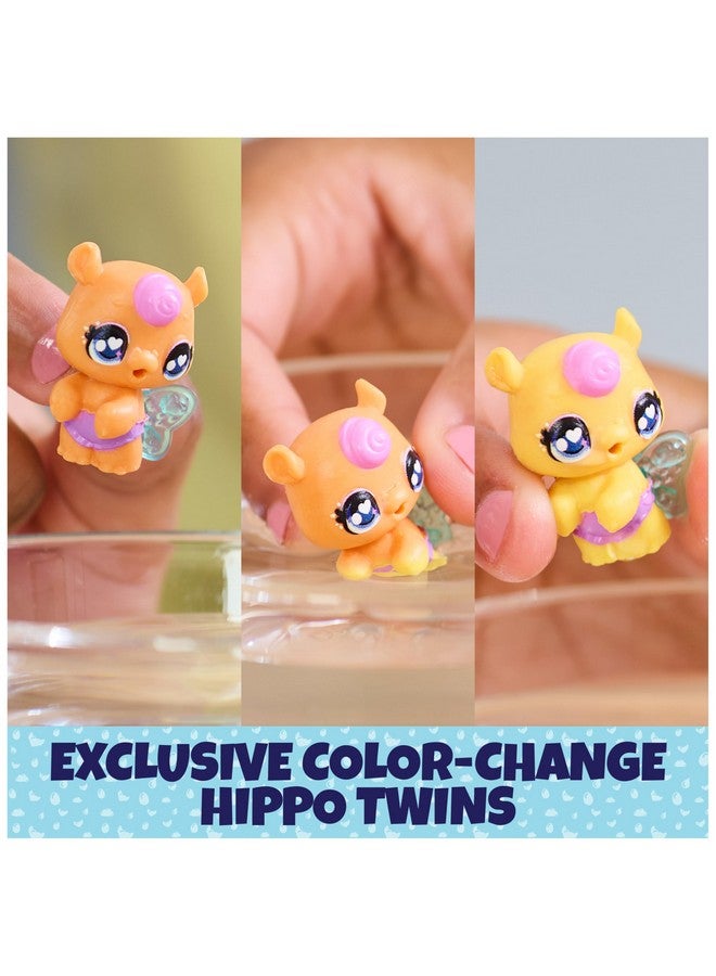 HATCHIMALS هتشيمالز ألايف، مجموعة ألعاب اجعلها تنفجر مع 15 ملحق، حوض استحمام، 2 شخصية مصغرة تتغير ألوانها في بيض ذاتي الفقس، ألعاب للأطفال للبنات والأولاد - Image 5