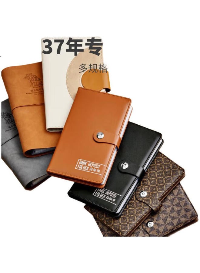 Dsb (Disbi) Deposit Slip Organizer, Bank Deposit Book, Multi-Functional Savings Book, Cash And Check Holder, Reimbursement Form Folder, Leather Cover, Large Capacity Card Holder, Brown, Cd-01 - Image 1