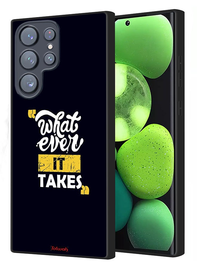 Tolwak Samsung Galaxy S23 Ultra 5G Protective Case Cover Whatever It Takes - Image 1