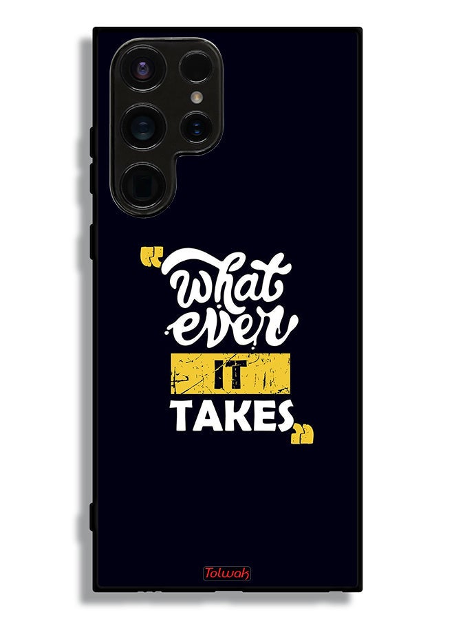 Tolwak Samsung Galaxy S23 Ultra 5G Protective Case Cover Whatever It Takes - Image 3