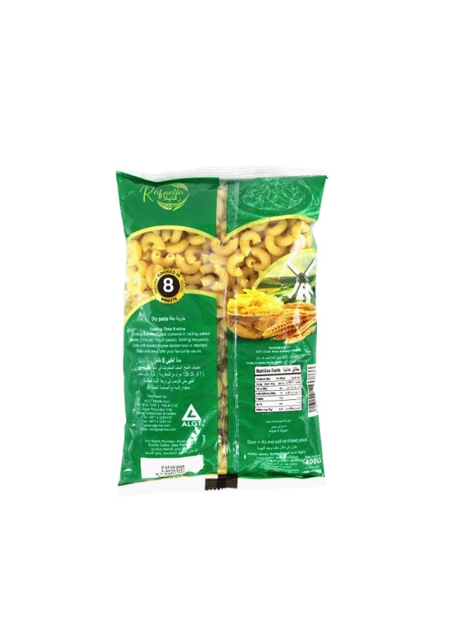 Rafaella Elbow Macaroni Pasta 400g | Premium Quality Pasta Made from 100% Durum Wheat Semolina | Cooks in just 8 minutes! - Image 2