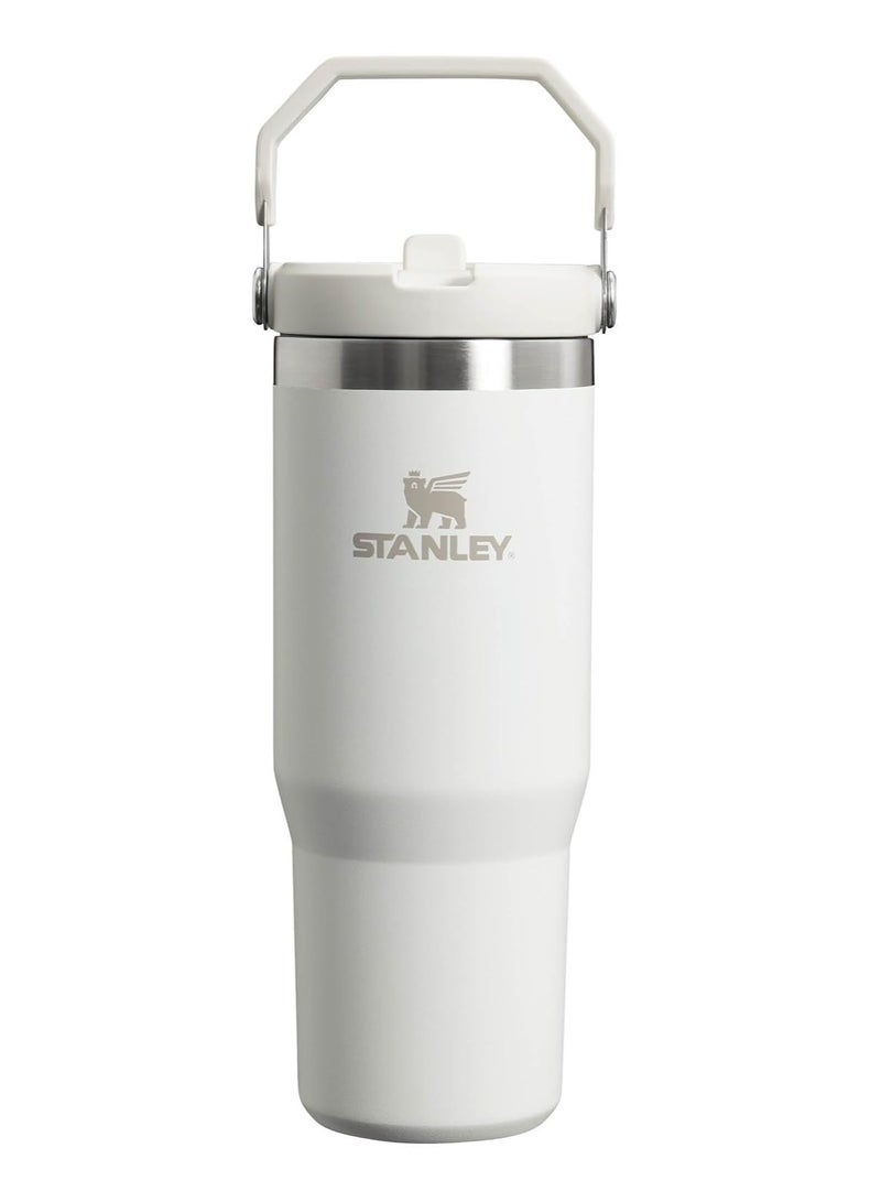 stanley IceFlow Flip Straw Water Bottle With Straw 0.88L - Keeps Cold for 12+ Hours - Leakproof - Stainless Steel Water Bottle - Image 1