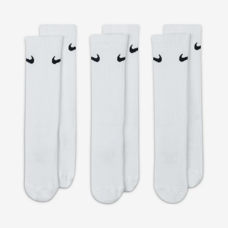 نايكي جوارب بيرفورمانس كوشند كرو للاطفال الكبار (3 أزواج)