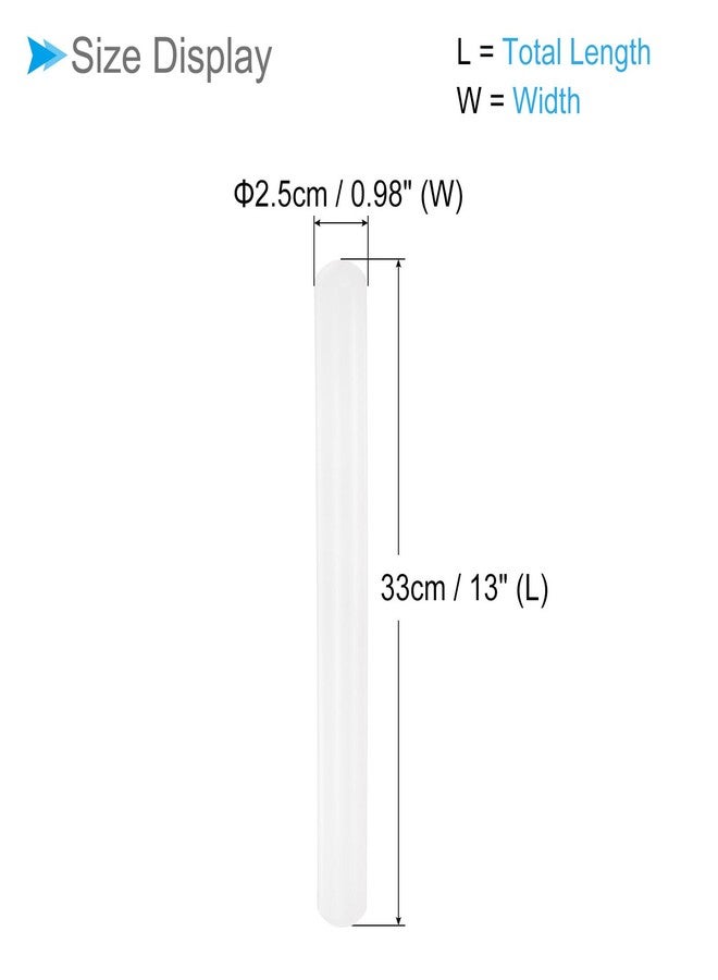 CoCud Fondant Rolling Pin, 13" Length, PP Plastic Non-Stick No Handle Fondant Roller Dough Roller - (Applications: for Baking Fondant DIY) - Image 2