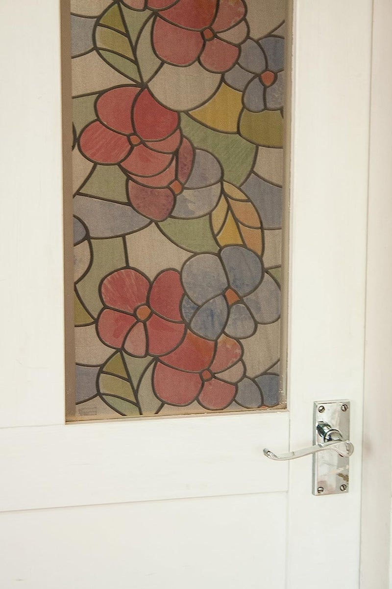 d-c-fix 346-0017 Self-Adhesive Privacy Glass Window Film, Lisboa Red, 17" x 78" Roll - Image 3