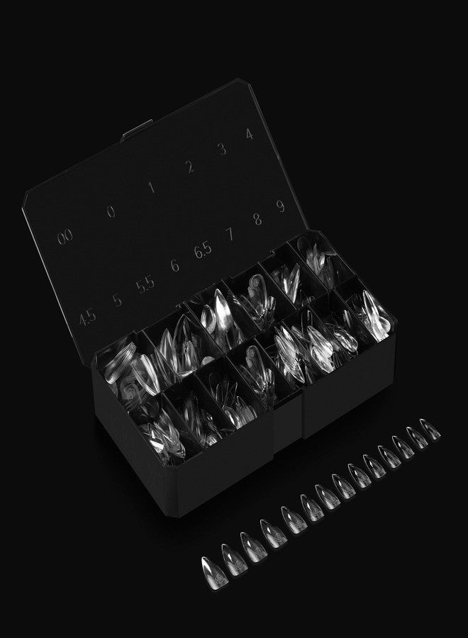 APRÉS Apres Gel-X® Stiletto Box of Nail Tips | 280 Gel-X Tips, Soft Gel Tips, 14 Sizes 00-9 | Half-sizes Included (Sculpted Stiletto Medium, 280 Count) - Image 3