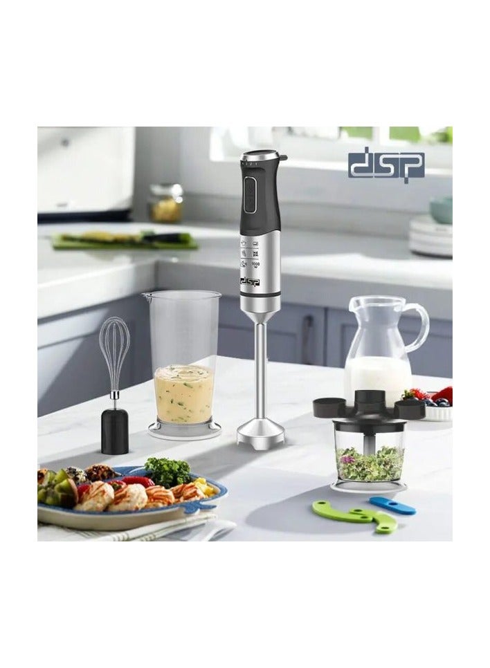 Dsp Hand Blender Stainless Steel 4 in 1 KM1086 (1000 W) - Image 3