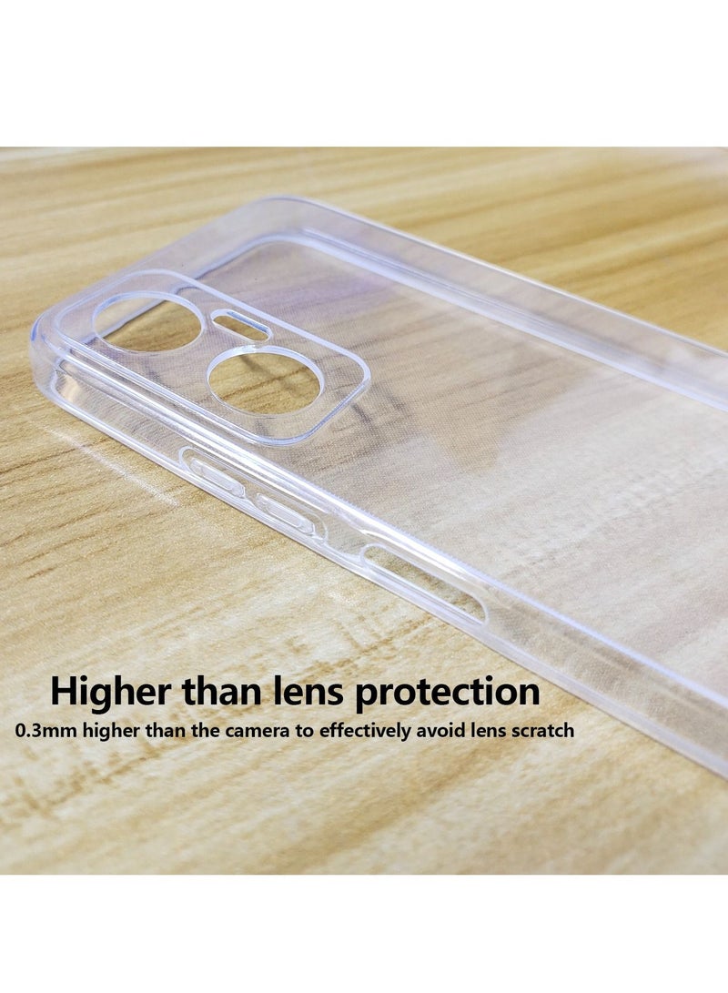IAF Infinix Hot 20 5g Case Cover with Soft TPU Bumper Air Cushion, Transparent Ultra Thin Shockproof Anti-Scratch Protective Crystal Clear Accessories Protection - Image 2