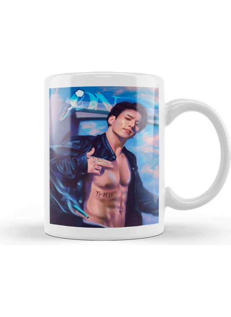 Baskı Dükkanı Print Shop Bts Jungkook Ten Mug Porcelain 
