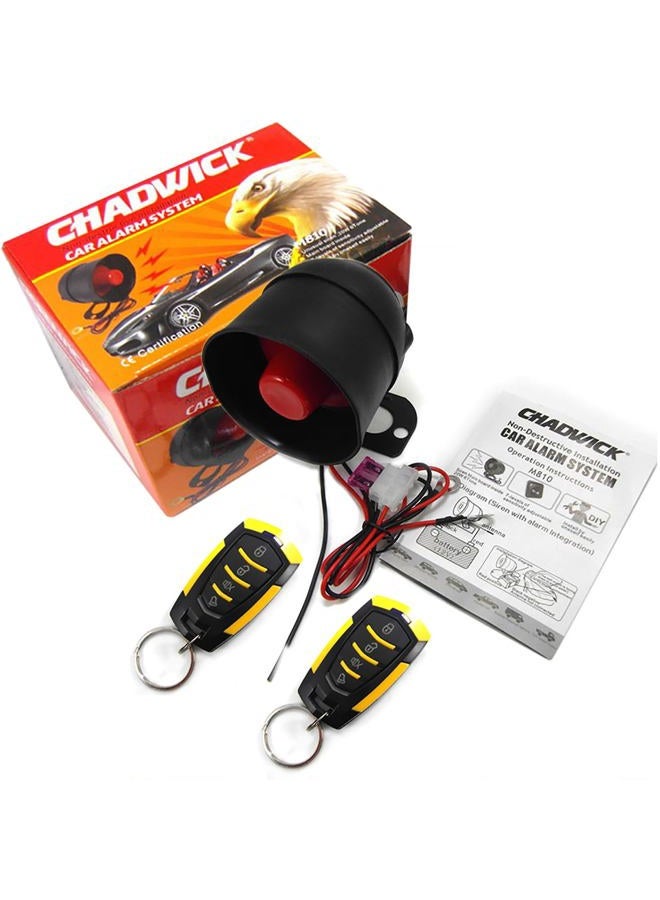 CHADWICK Car Horn Siren Alarm,Universal Car Alarm Security Protection System with 2 Remote Controls,7-Level Sensitivity,12v,Anti-Theft Device,No Thread Trimmin,Non-Destructive Installation (CW-8182) - Image 1