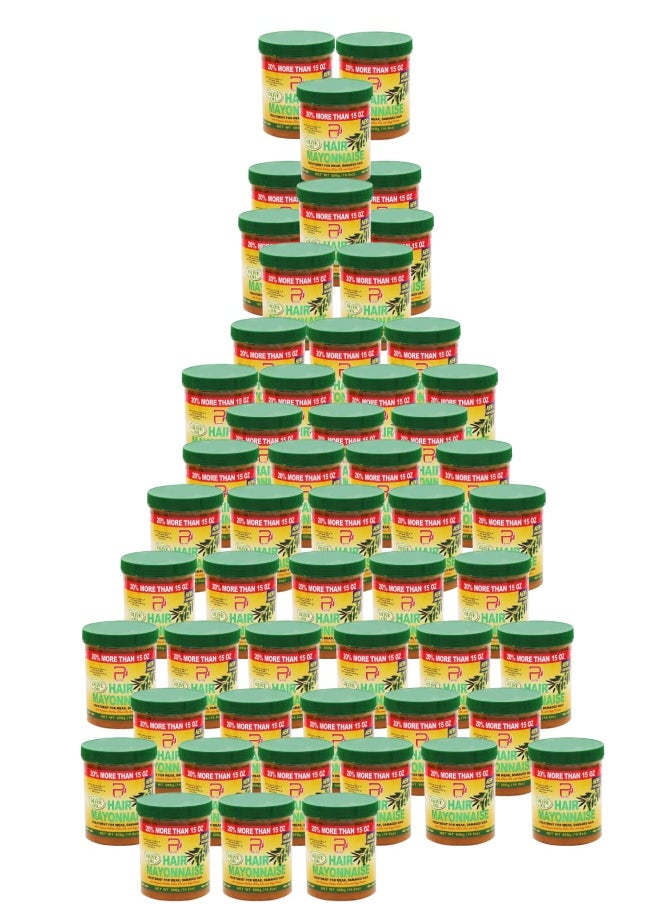 PYRON 54 Pieces Hair Mayonnaise Treatment for Weak & Damaged Hair with Olive Oil 500grams  - Image 1