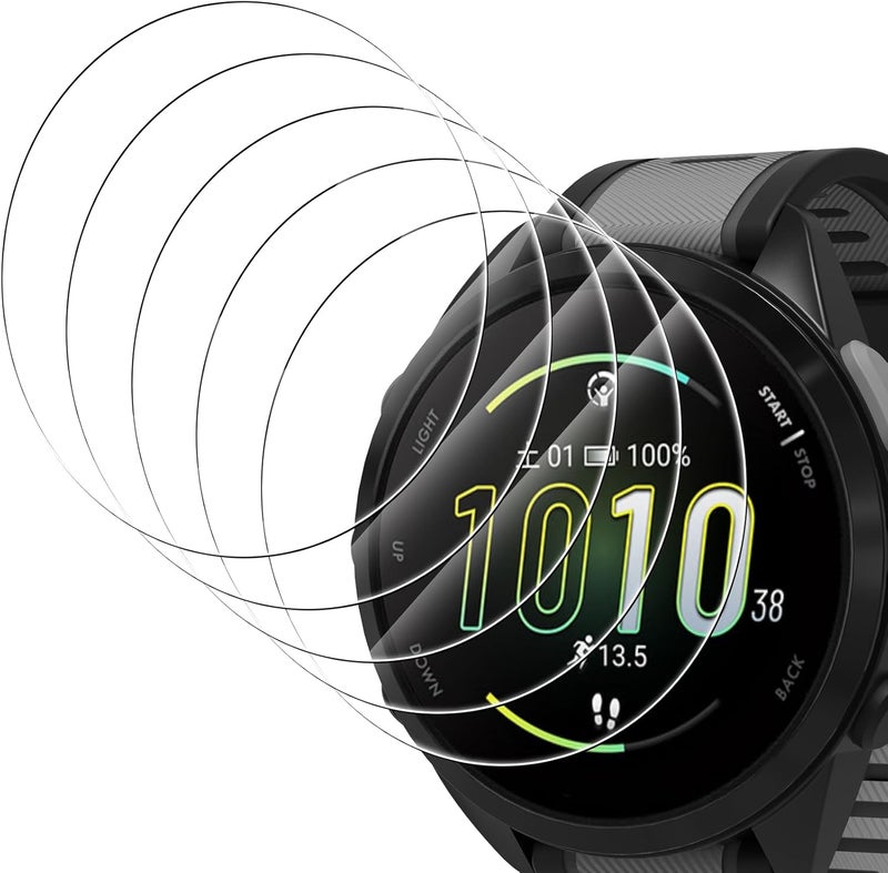 Simpeak 3Pack Screen Protector Compatible with Garmin Forerunner 165 Smartwatch 9H Hardness Tempered Glass Protective Film AntiScratch Sensitive Touch - Image 1