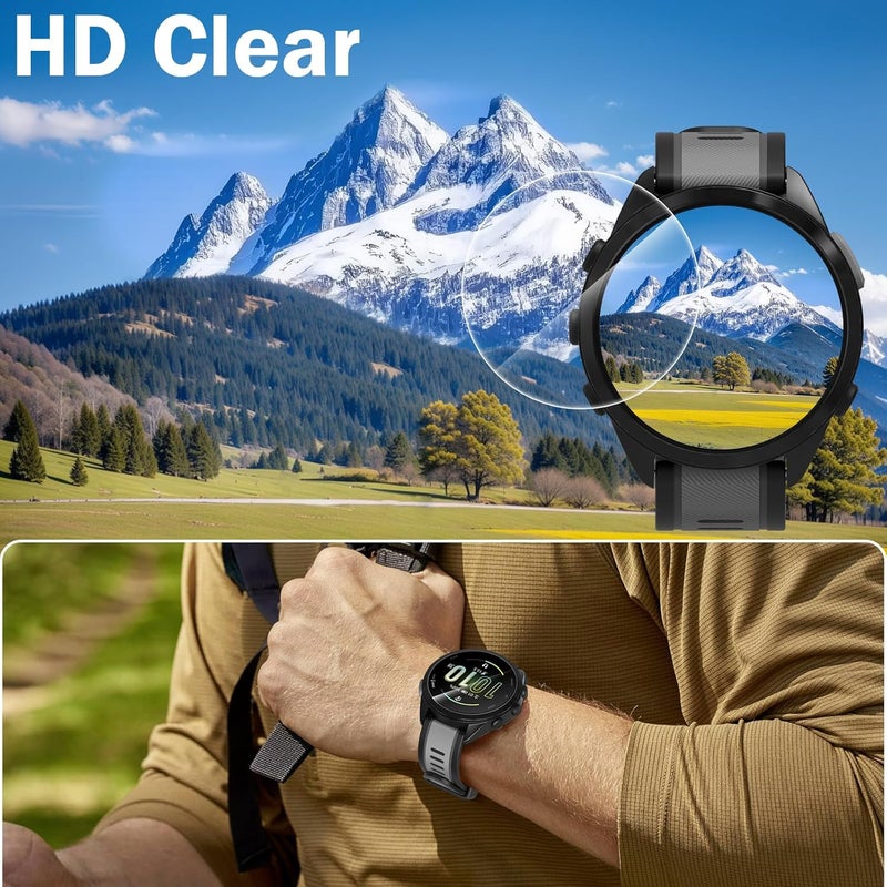 Simpeak 3Pack Screen Protector Compatible with Garmin Forerunner 165 Smartwatch 9H Hardness Tempered Glass Protective Film AntiScratch Sensitive Touch - Image 5