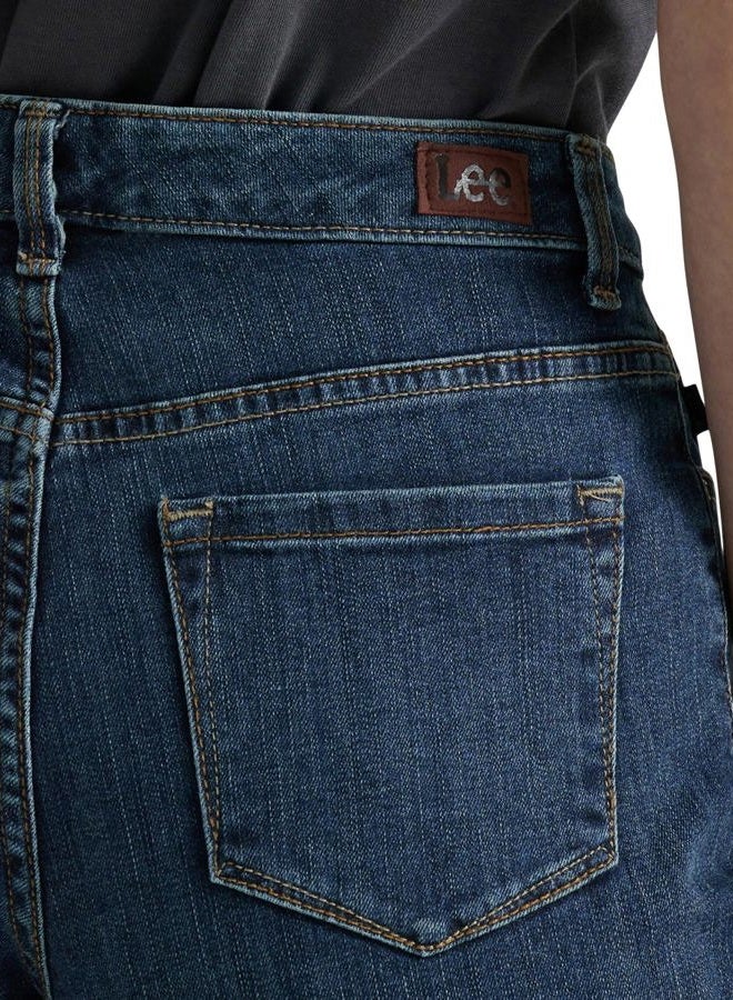 LEE Women's Classic Fit Monroe Straight-Leg Jean, Ellis, 6 Short - Image 3