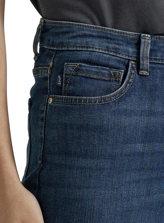 LEE Women's Classic Fit Monroe Straight-Leg Jean, Ellis, 6 Short - Image 2