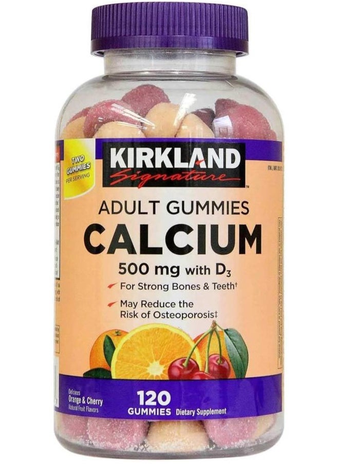 Kirkland Signature Kirkland Signature Chewable Calcium with Vitamin D3 Adult Gummies, 120 ct x 1 Bottle  - Image 1