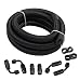 LokoCar 6AN Fuel Line Kit 6AN Nylon Braided Fuel Line Hose Fitting Kit CPE 10FT Black - Image 2