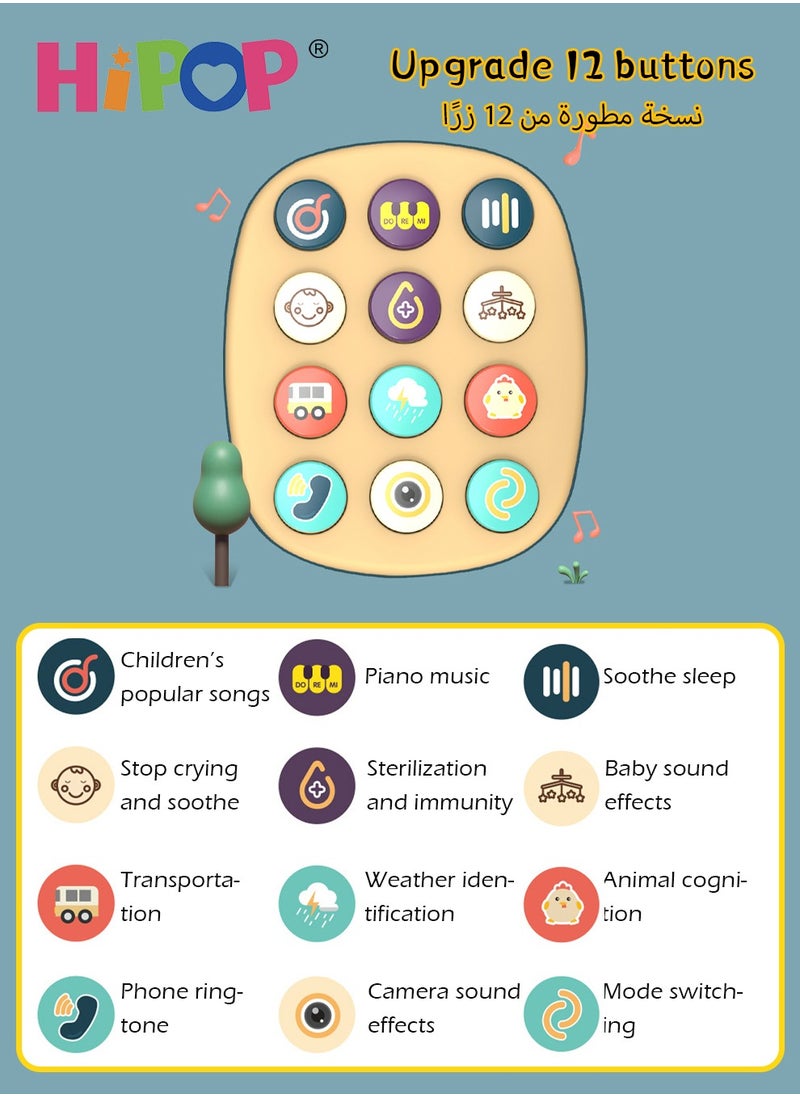 HIPOP Baby Toys with Light and Music,Baby Phone Musical Car Toy,Early Sounding Educational Toy for Baby  - Image 3