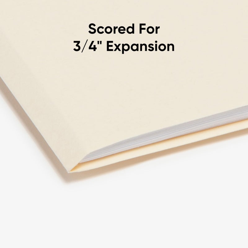 Smead File Folder, Reinforced 1/3-Cut Tab, Assorted Positions, Letter Size, Manila, 100 per Box (10334) - Image 5